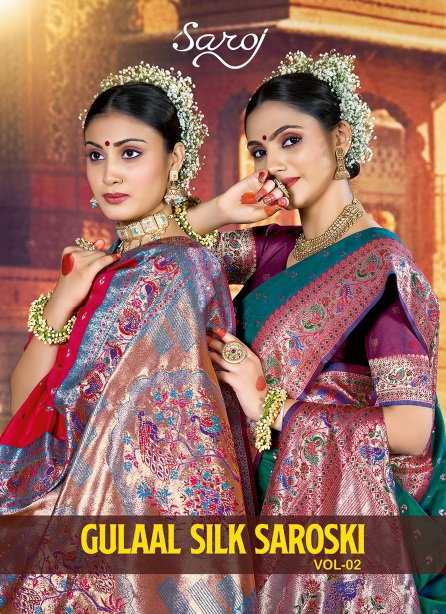 Gulaal Silk Saroski Vol 2 By Saroj Soft Silk Wholesale Saree Suppliers In Mumbai
